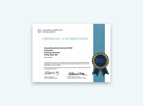 CAP CBGE Certificate of Accreditation
