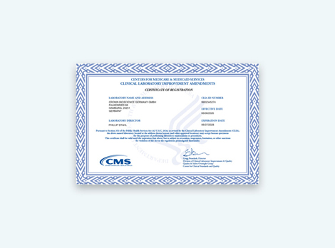 CLIA Certificate of Registration