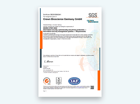 ISO IEC 27001-2022 Certificate